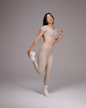 Conjunto Run Cream